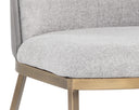 MARIE DINING CHAIR - BELFAST HEATHER GREY BRAVO METAL