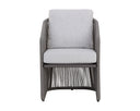 ALLARIZ DINING ARMCHAIR - WARM GREY GRACEBAY LIGHT GREY