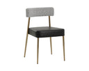 ASHWIN STACKABLE DINING CHAIR - BRAVO BLACK HELIOS CHECK BLACK