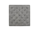 ENDALL OTTOMAN - BLACK BRAVO METAL