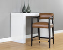 KEAGAN COUNTER STOOL - SHALIMAR TOBACCO LEATHER