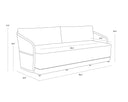 ALLARIZ SOFA - WARM GREY GRACEBAY LIGHT GREY