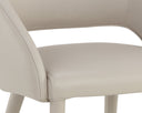 GALEN DINING ARMCHAIR - LINEA LIGHT GREY LEATHER