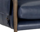 MAUTI ARMCHAIR - DISTRESSED BROWN CORTINA INK LEATHER