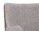 GRIFFIN DINING ARMCHAIR - NOVEMBER GREY BRAVO COGNAC