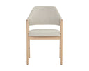 MILTON DINING ARMCHAIR - LIGHT WASH MINA IVORY