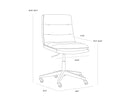 STINSON OFFICE CHAIR - BRAVO COGNAC
