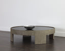 BRUNETTO COFFEE TABLE - LARGE ASH GREY
