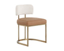LARISSA DINING CHAIR - NAPA COGNAC RHEA LIGHT BARLEY