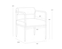 AJANI DINING ARMCHAIR - COPENHAGEN OLIVE