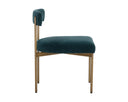SENECA DINING CHAIR - ANTIQUE BRASS DANNY TEAL