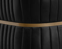 TRYOR LOUNGE CHAIR - VINTAGE BLACK NIGHT LEATHER