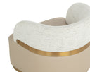 BRINDA SWIVEL LOUNGE CHAIR - NAPA BEIGE HAILEY MOON