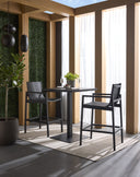 MERANO BAR TABLE - SQUARE BLACK