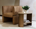 TRYOR LOUNGE CHAIR - SAHARA SAND LEATHER