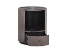 SIENA NIGHTSTAND - ROUND GUNMETAL
