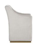 ZANE WHEELED DINING ARMCHAIR - PICCOLO PROSECCO