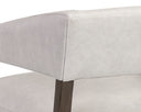 CARLYLE LOUNGE CHAIR - SALOON LIGHT GREY LEATHER