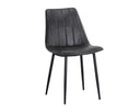 DREW DINING CHAIR - BLACK BRAVO PORTABELLA
