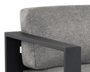 TAVIRA ARMCHAIR - CHARCOAL LANIKAI SALT AND PEPPER
