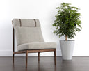 ELANOR LOUNGE CHAIR - WALNUT COPENHAGEN CAPPUCCINO