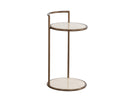 Forvyn End Table - RUSTIC BRONZE TRAVERTINE LOOK NATURAL