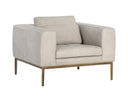 BURR ARMCHAIR - BALI BONE LEATHER