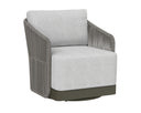 ALLARIZ SWIVEL ARMCHAIR - WARM GREY GRACEBAY LIGHT GREY