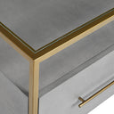 VENICE NIGHTSTAND - GREY SHAGREEN