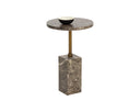 MIZANI END TABLE - MARBLE LOOK DARK EMPERADOR
