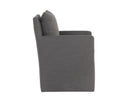 GLENROSE WHEELED DINING ARMCHAIR - EFFIE SMOKE