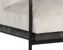 TRISTEN LOUNGE CHAIR - NONO CREAM NONO DARK GREEN