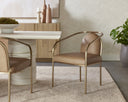 CICERO DINING ARMCHAIR - MILLIKEN COGNAC
