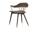 DEMI DINING ARMCHAIR - DISTRESSED BROWN