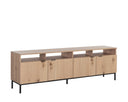 AMBROSE MODULAR STORAGE CABINET - RUSTIC OAK BLACK