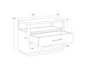 DANETTE NIGHTSTAND - GREY