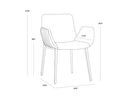 LUCANO DINING ARMCHAIR - BELFAST RUST