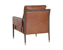 MAUTI ARMCHAIR - BROWN SHALIMAR TOBACCO LEATHER