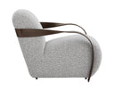SONESTA LOUNGE CHAIR - DARK BRONZE HELIOS CHECK BLACK