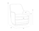 MARCELA SWIVEL LOUNGE CHAIR - Default Title