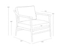 MEADOW ARMCHAIR - HEATHER IVORY TWEED