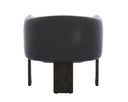 TRINE LOUNGE CHAIR - DARK BROWN VINTAGE BLACK NIGHT LEATHER
