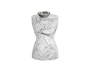 CARA END TABLE - MARBLE LOOK WHITE