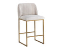 NEVIN COUNTER STOOL - POLO CLUB MUSLIN