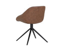 MCCOY SWIVEL DINING CHAIR - CINNAMON BROWN NOVEMBER GREY