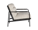TRISTEN LOUNGE CHAIR - NONO CREAM NONO DARK GREEN