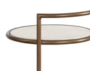 Forvyn End Table - RUSTIC BRONZE TRAVERTINE LOOK NATURAL