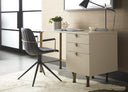 CASSIUS SWIVEL DINING ARMCHAIR - SLATE TINT NIGHTFALL BLACK