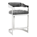 BEAUMONT COUNTER STOOL - STAINLESS STEEL CANTINA MAGNETITE