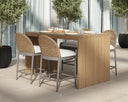 CALANDRI COUNTER STOOL - GREIGE LOUIS CREAM